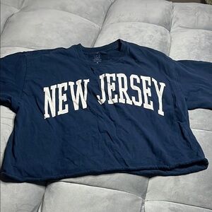 Full Tilt Navy Blue 'New Jersey' T-Shirt size small